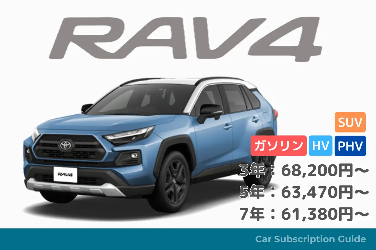 【RAV4】憧れの本格派アーバンSUV！ - KINTO車種別情報